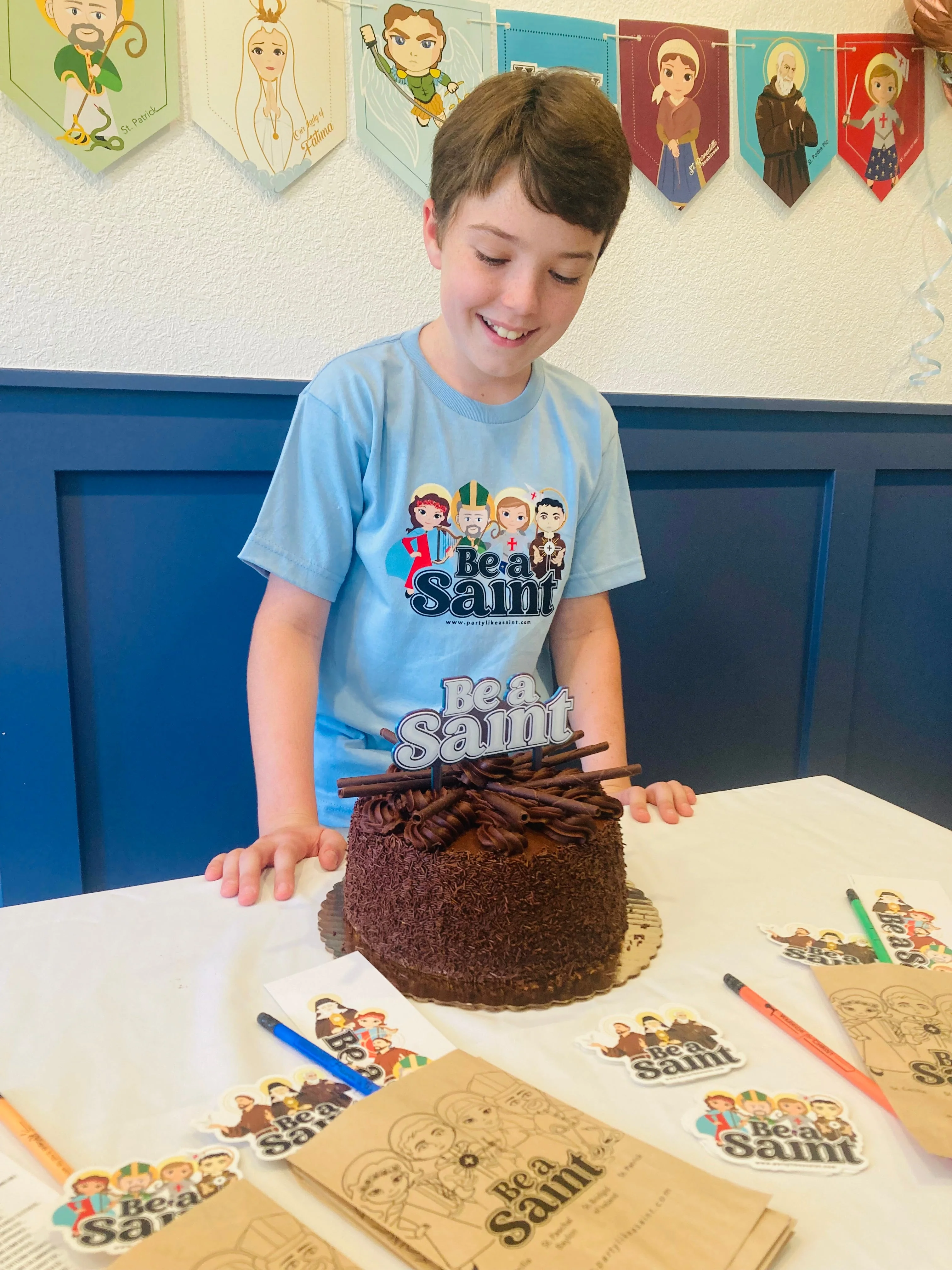 ๐ Saintly Happy Birthday Banner