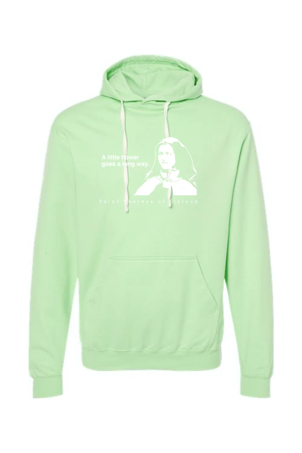 A Little Flower Goes a Long Way - St. Therese of Lisieux Hoodie Sweatshirt - Image 10