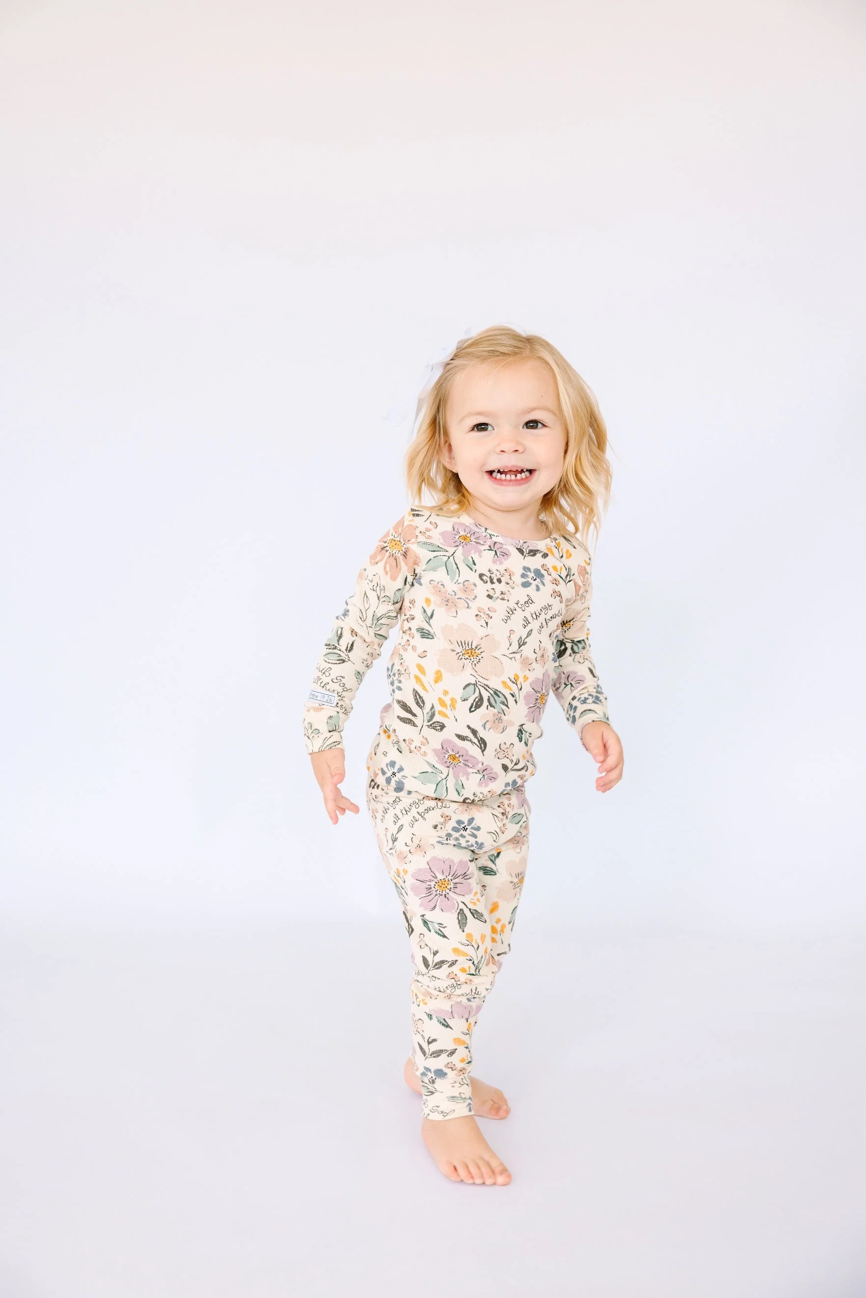 All Things Are Possible PJ Long Sleeve Set Ribbed Cotton-Bamboo Blend - Image 6