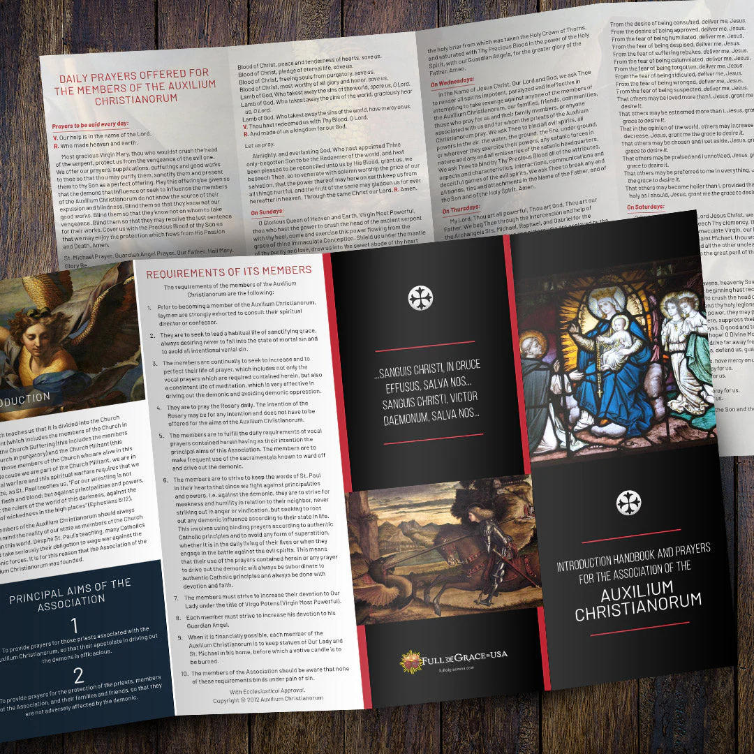 Auxilium Christianorum Holy Card - Image 3
