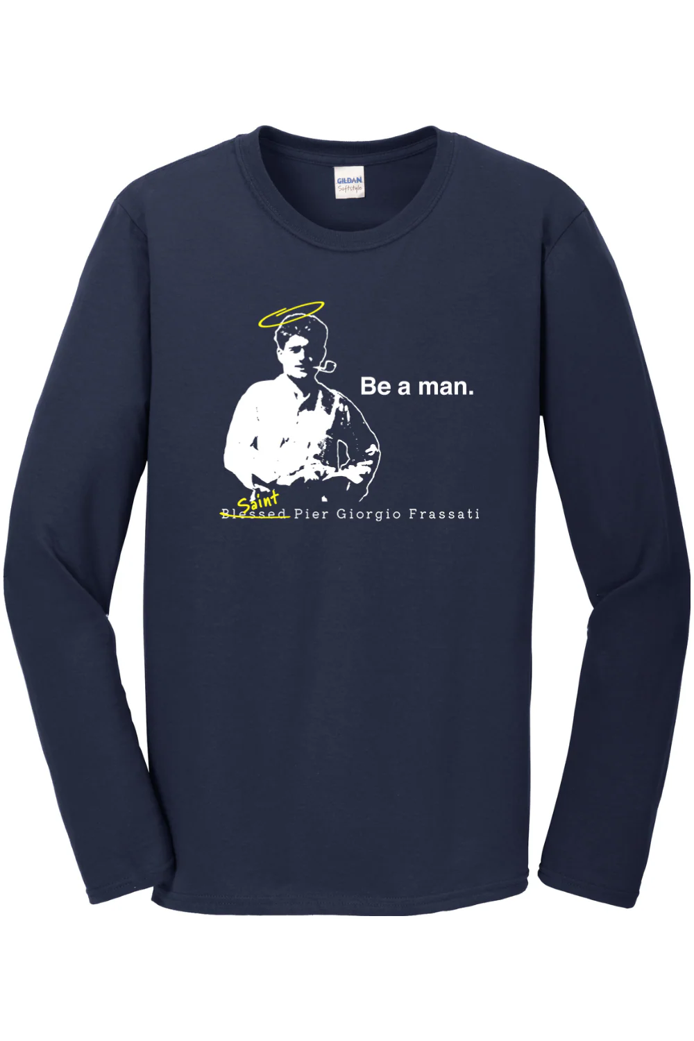 Be a Man - St. Pier Giorgio Frassati Long Sleeve - Image 3