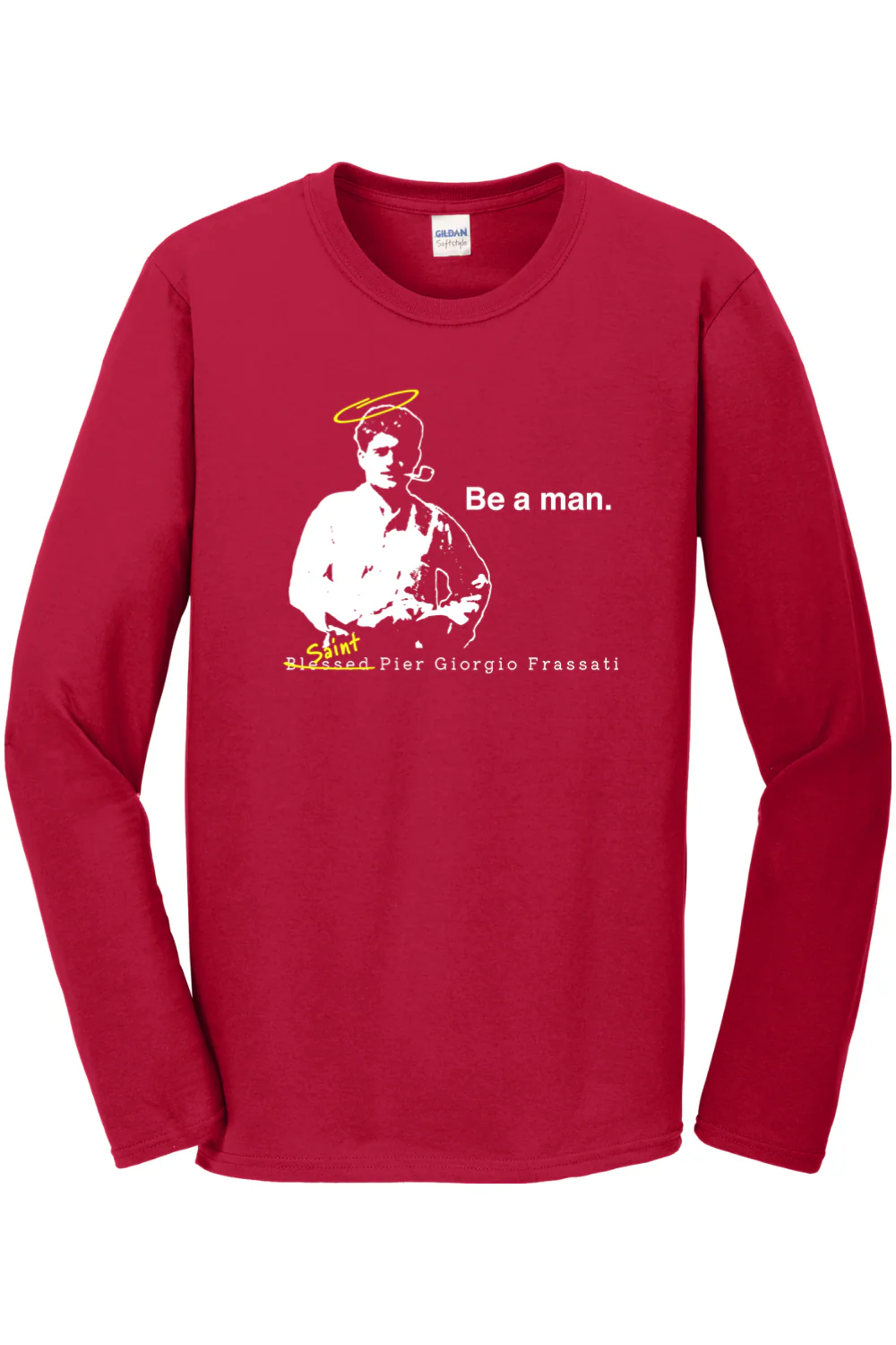 Be a Man - St. Pier Giorgio Frassati Long Sleeve - Image 4