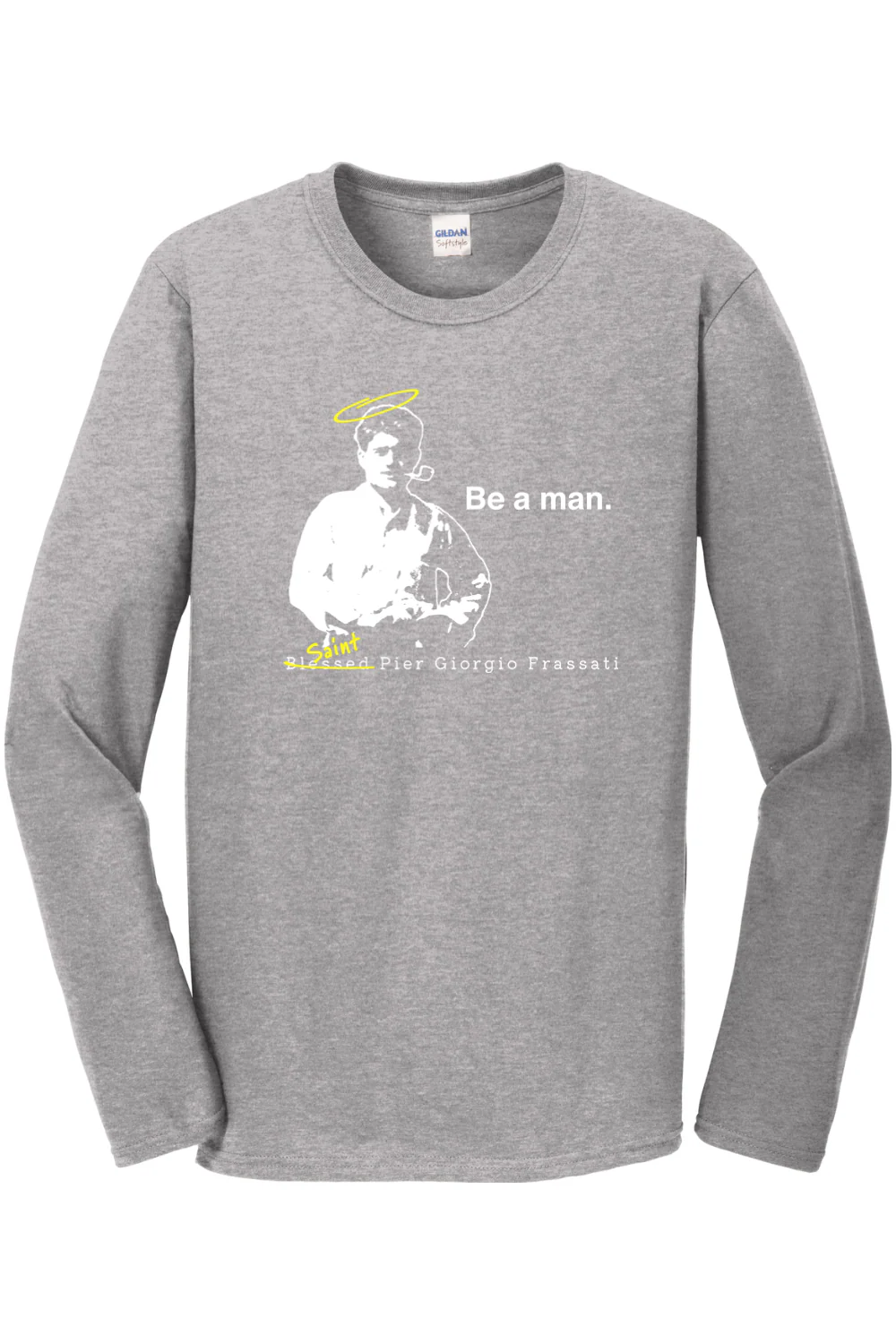 Be a Man - St. Pier Giorgio Frassati Long Sleeve - Image 5