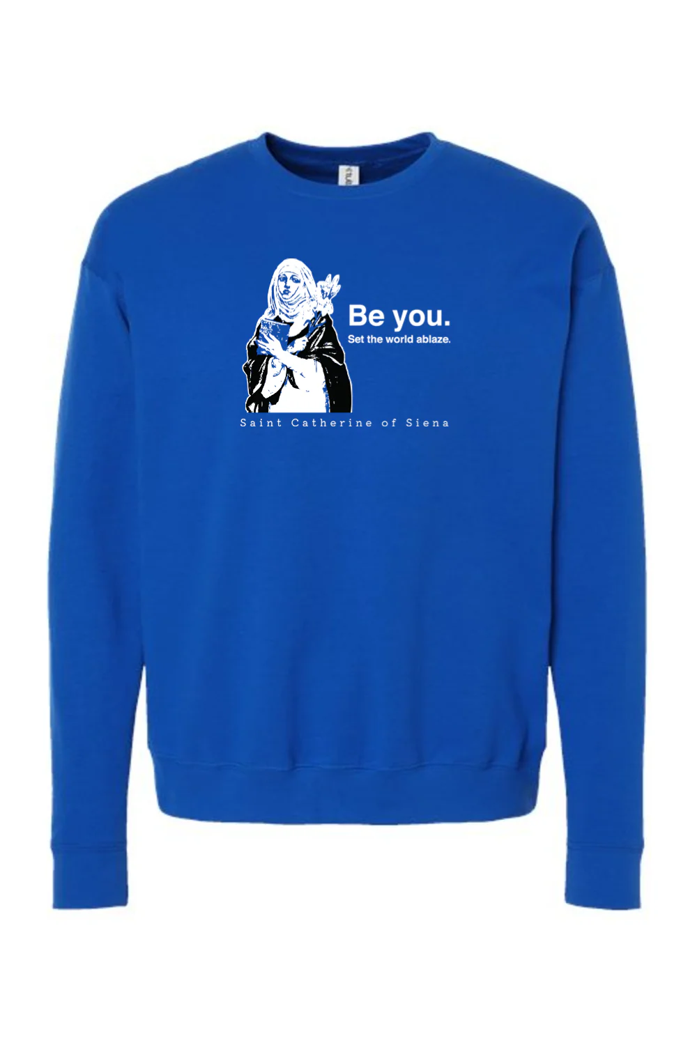 Be You - St. Catherine of Siena Crewneck Sweatshirt - Image 9