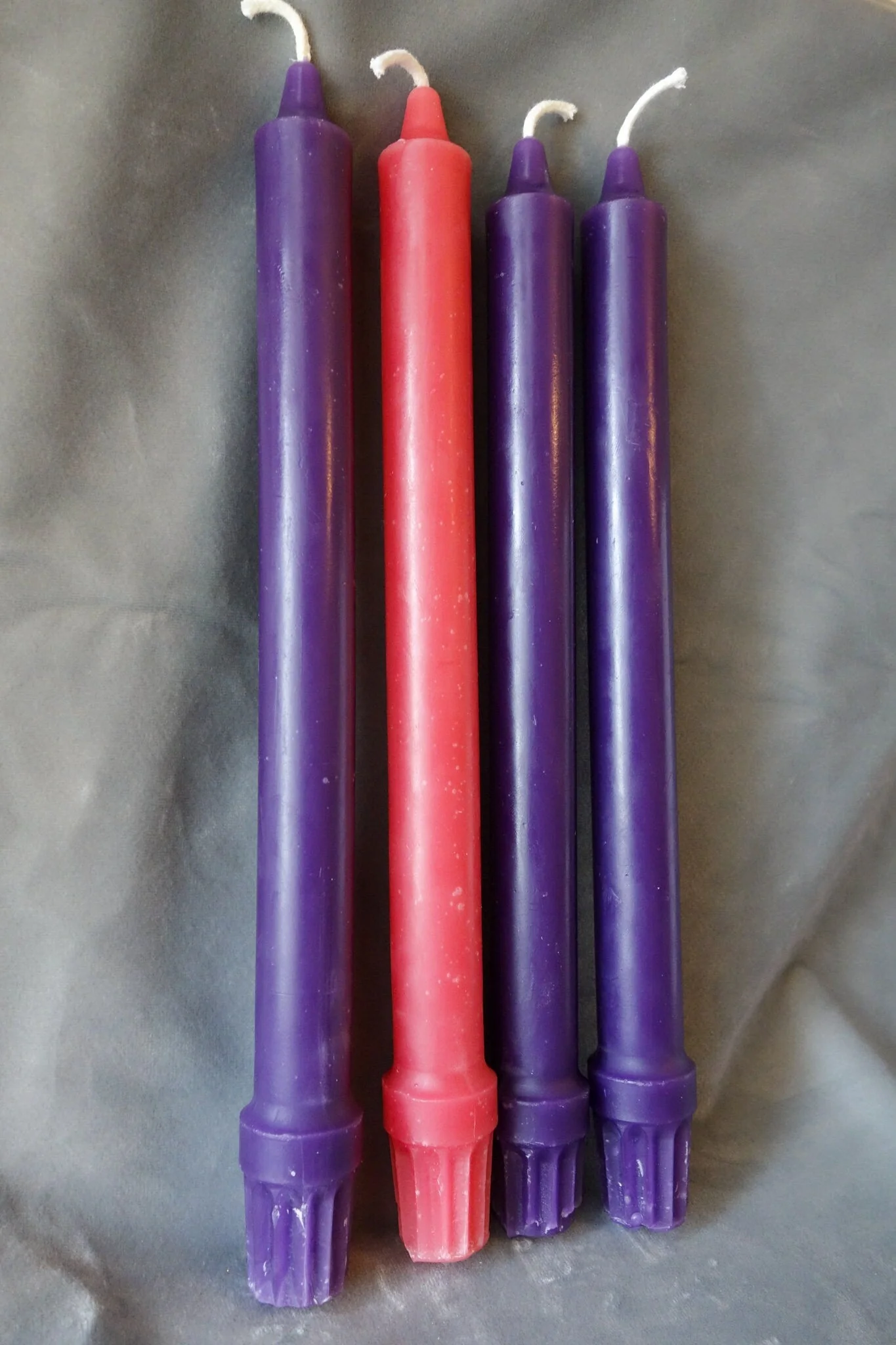 Beeswax Advent Tapers, Set of 4 10 inch Colonial Style - Image 6