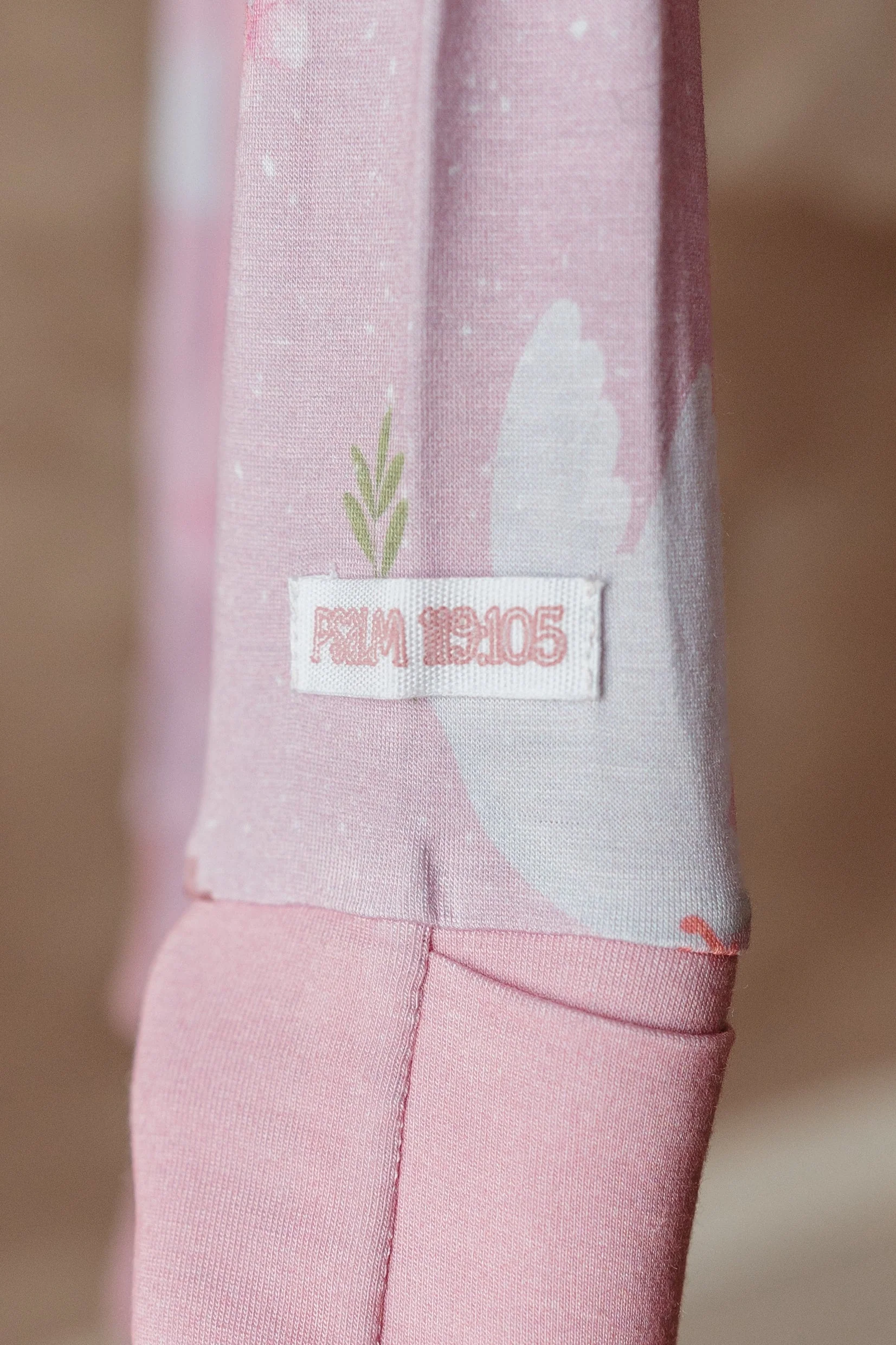 Bible is Our Compass Bamboo Footed Onesie Pajama - Image 4