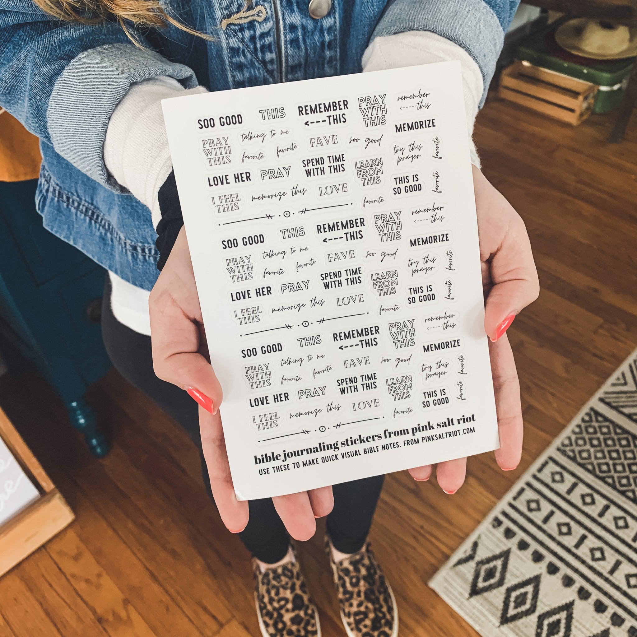 Bible Journaling Sticker Sheet - Image 2