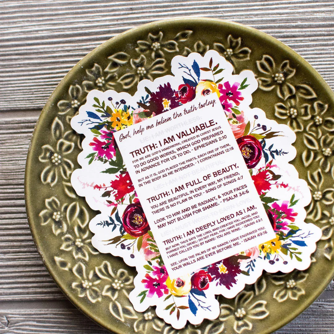 Biblical Affirmations Mirror Cling - Image 2