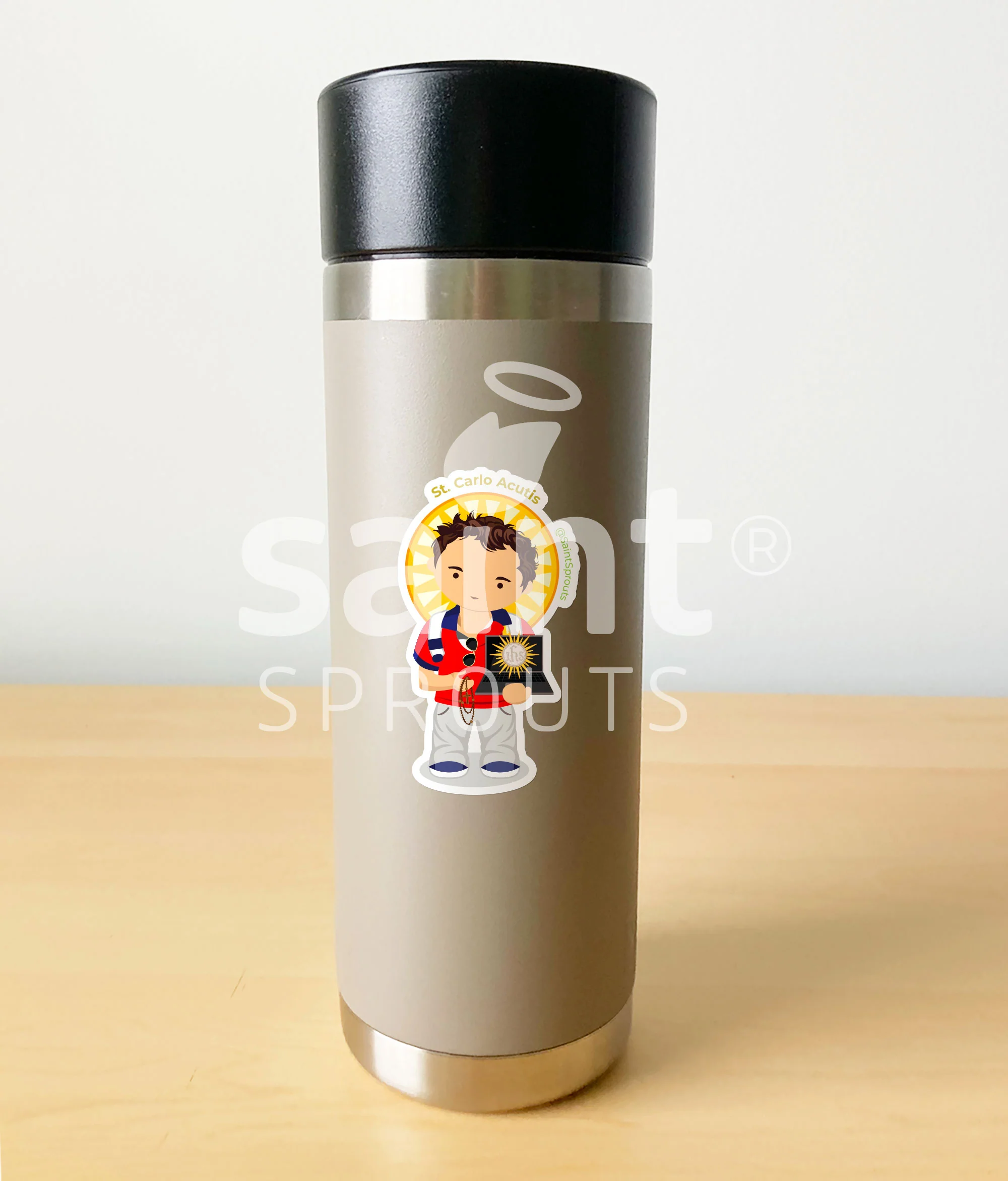 St. Carlo Acutis Sticker - Image 3