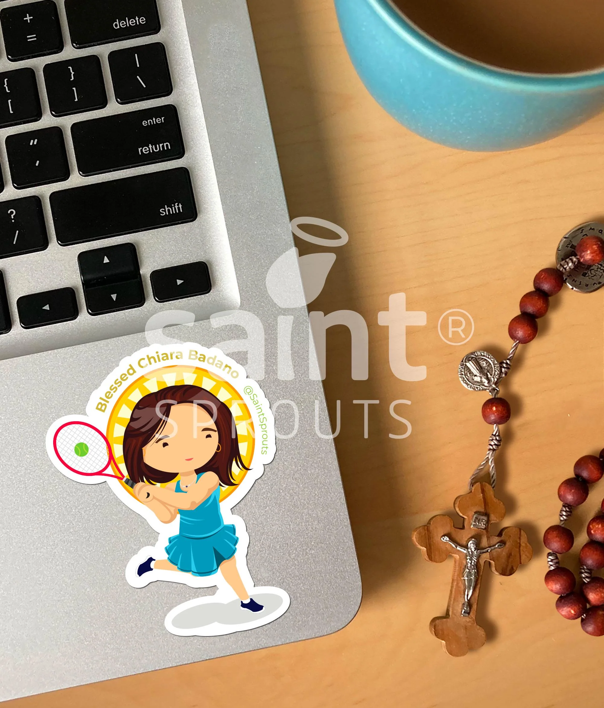 Blessed Chiara Luce Badano Catholic Sticker – Modern Teen Saint of Joyful Suffering - Image 2