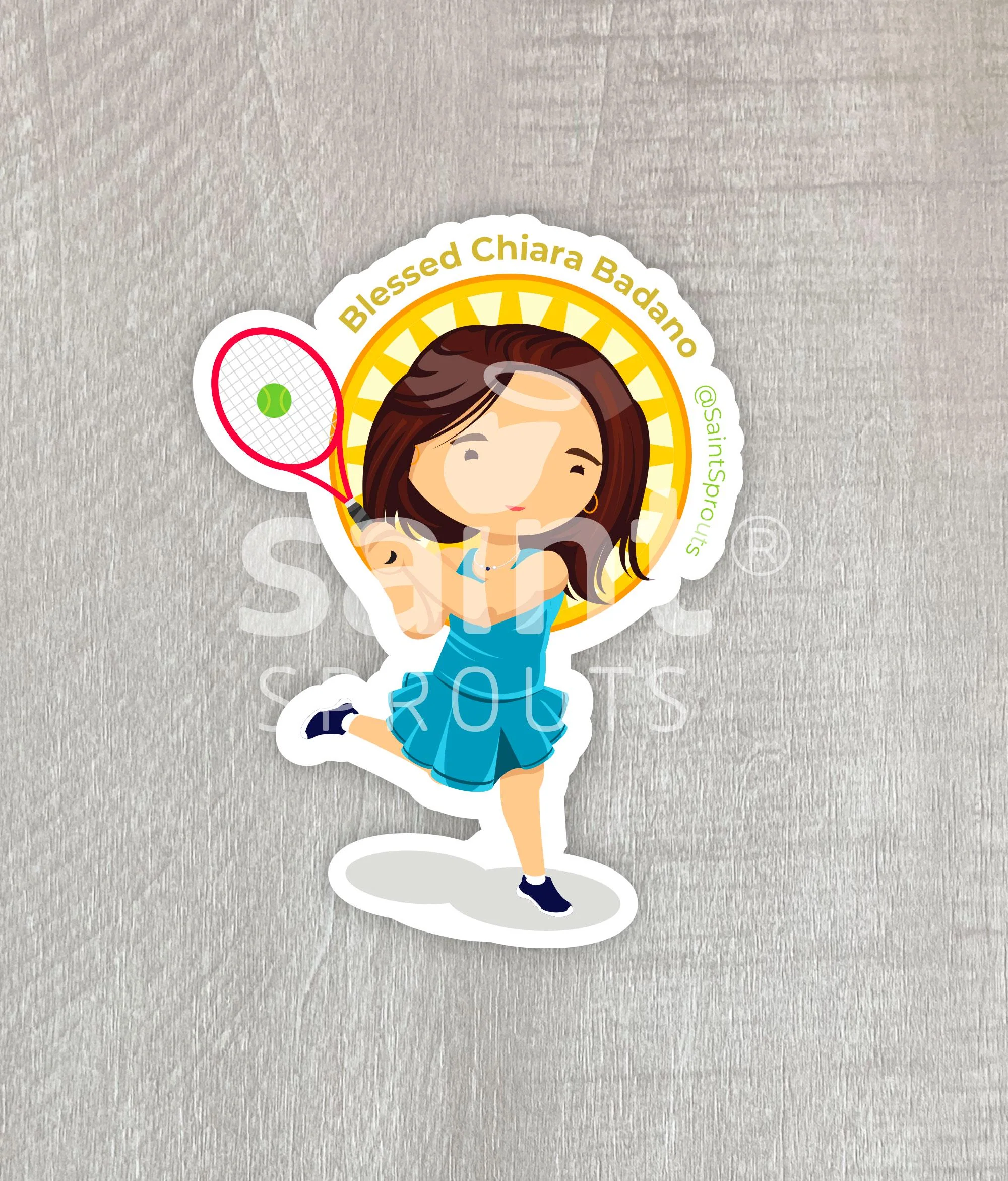 Blessed Chiara Luce Badano Catholic Sticker – Modern Teen Saint of Joyful Suffering - Image 4