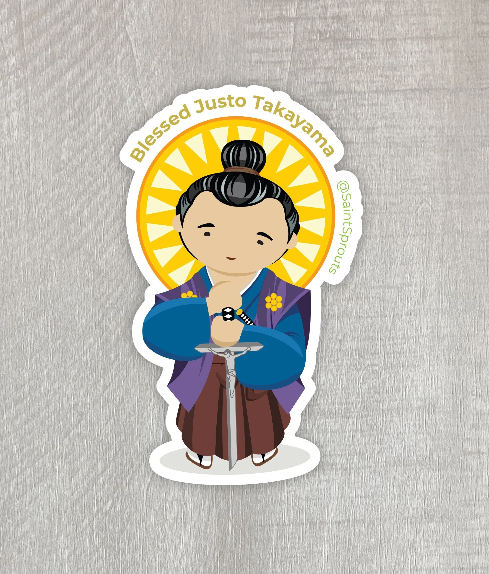 Blessed Justo Takayama Ukon Sticker - Image 4