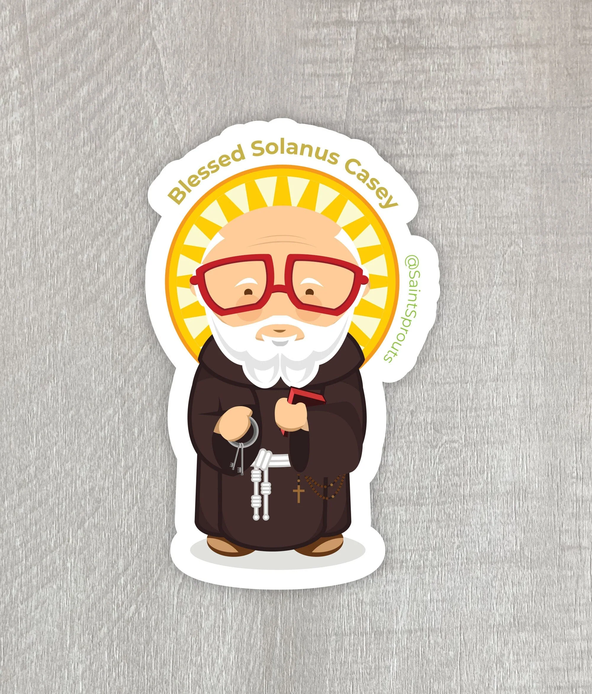 Blessed Solanus Casey Sticker - Image 4