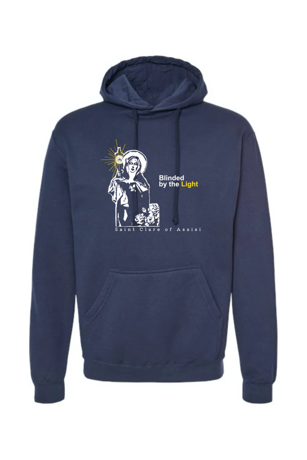 Blinded by the Light- St. Clare of Assisi Hoodie Sweatshirt - Image 9
