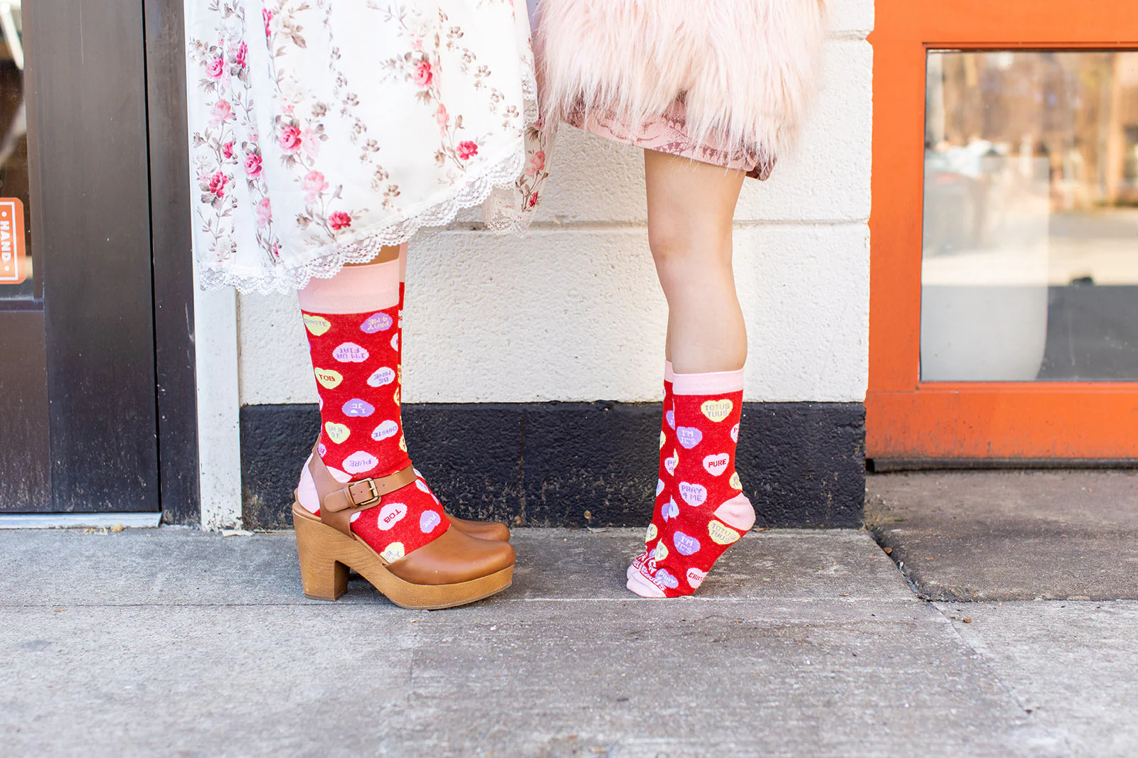 Candy Hearts Adult XL Socks - Image 3