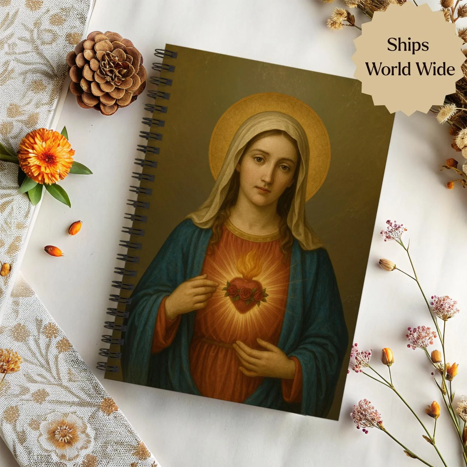 Immaculate Heart of Mary Journal Notebook - Image 7