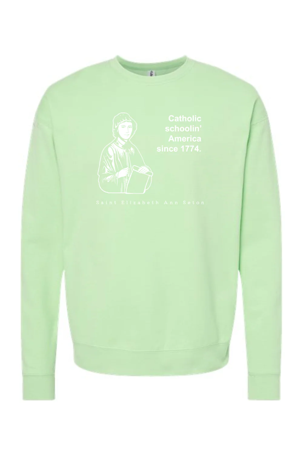 Catholic Schoolin' - St. Elizabeth Ann Seton - Crewneck Sweatshirt - Image 9