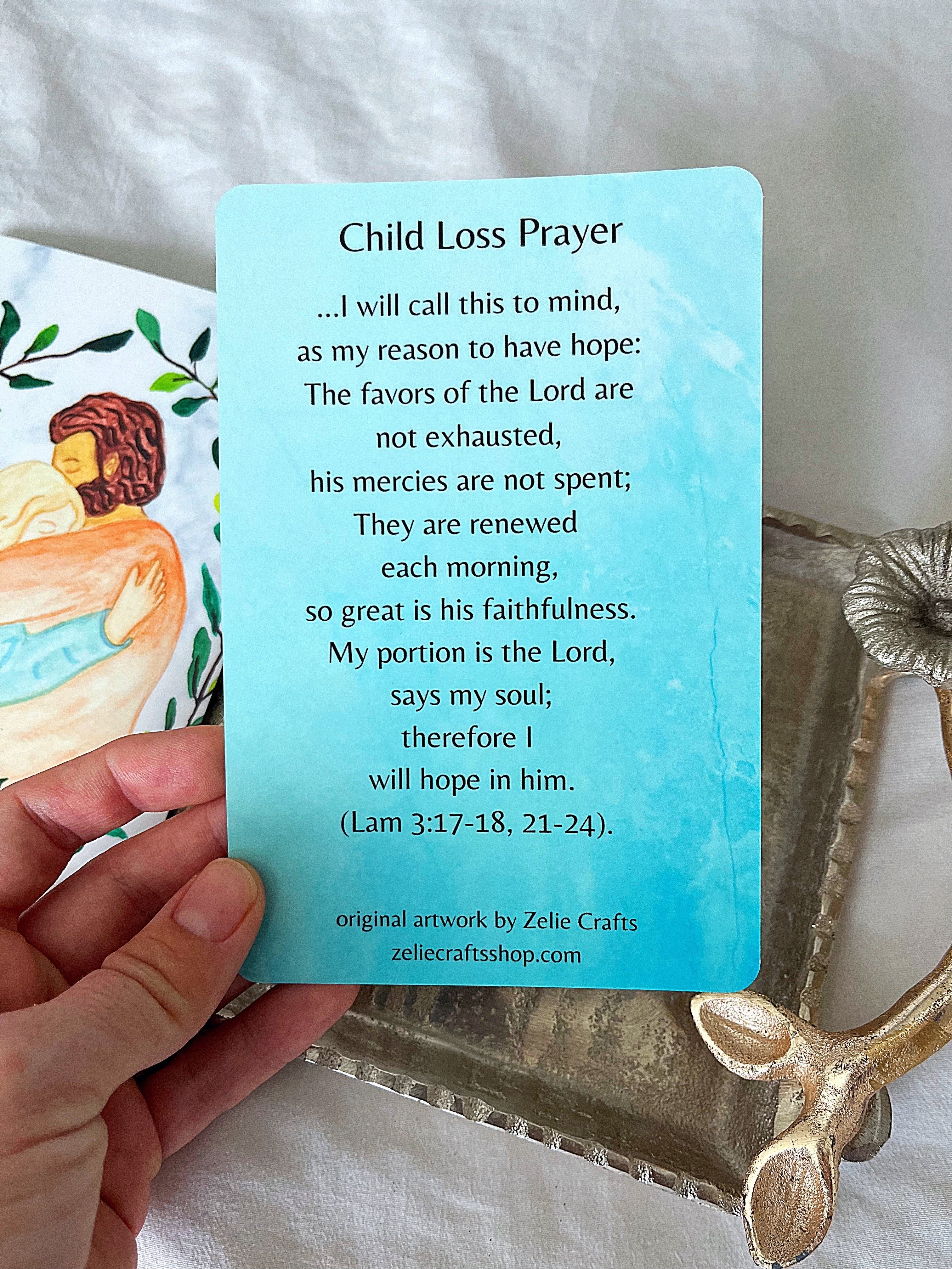 Child Loss prayer card - miscarriage gift - Image 3