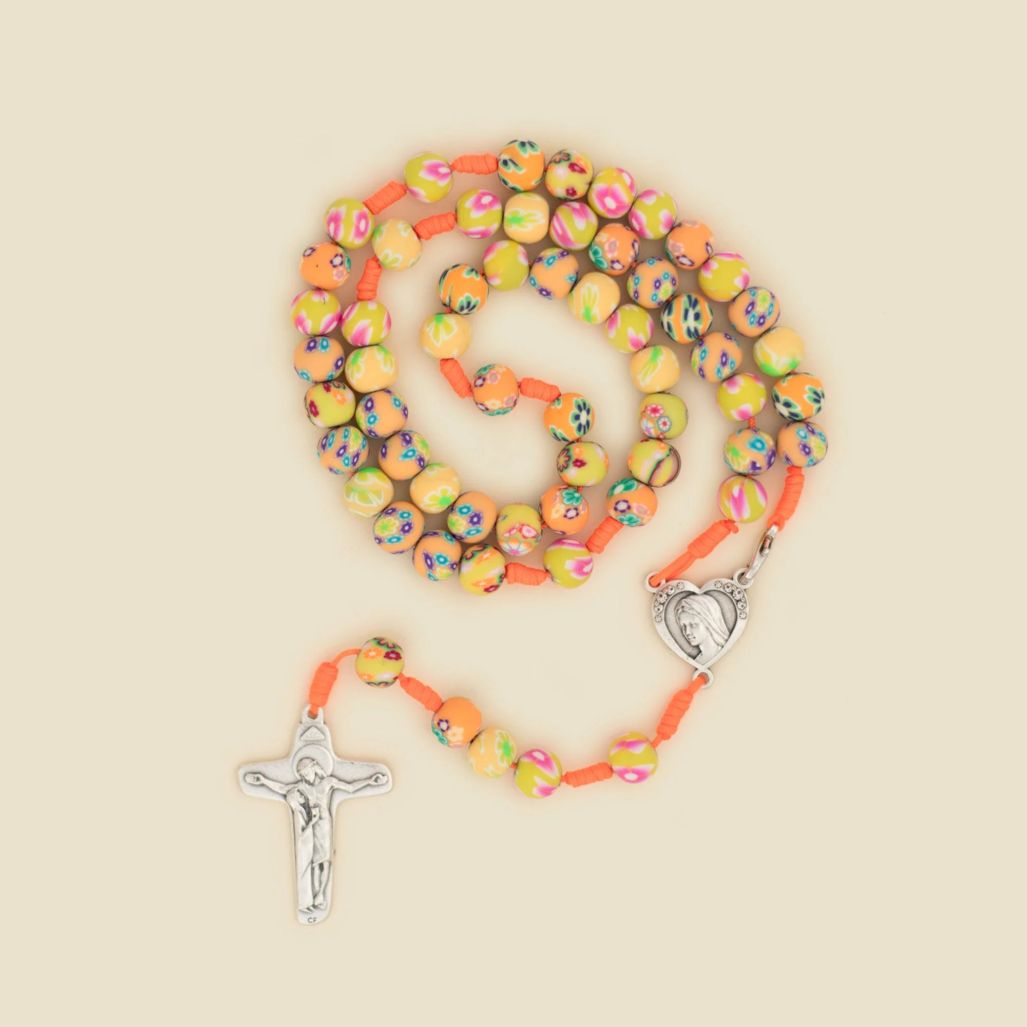 Children's Rosary, Orange - Image 2