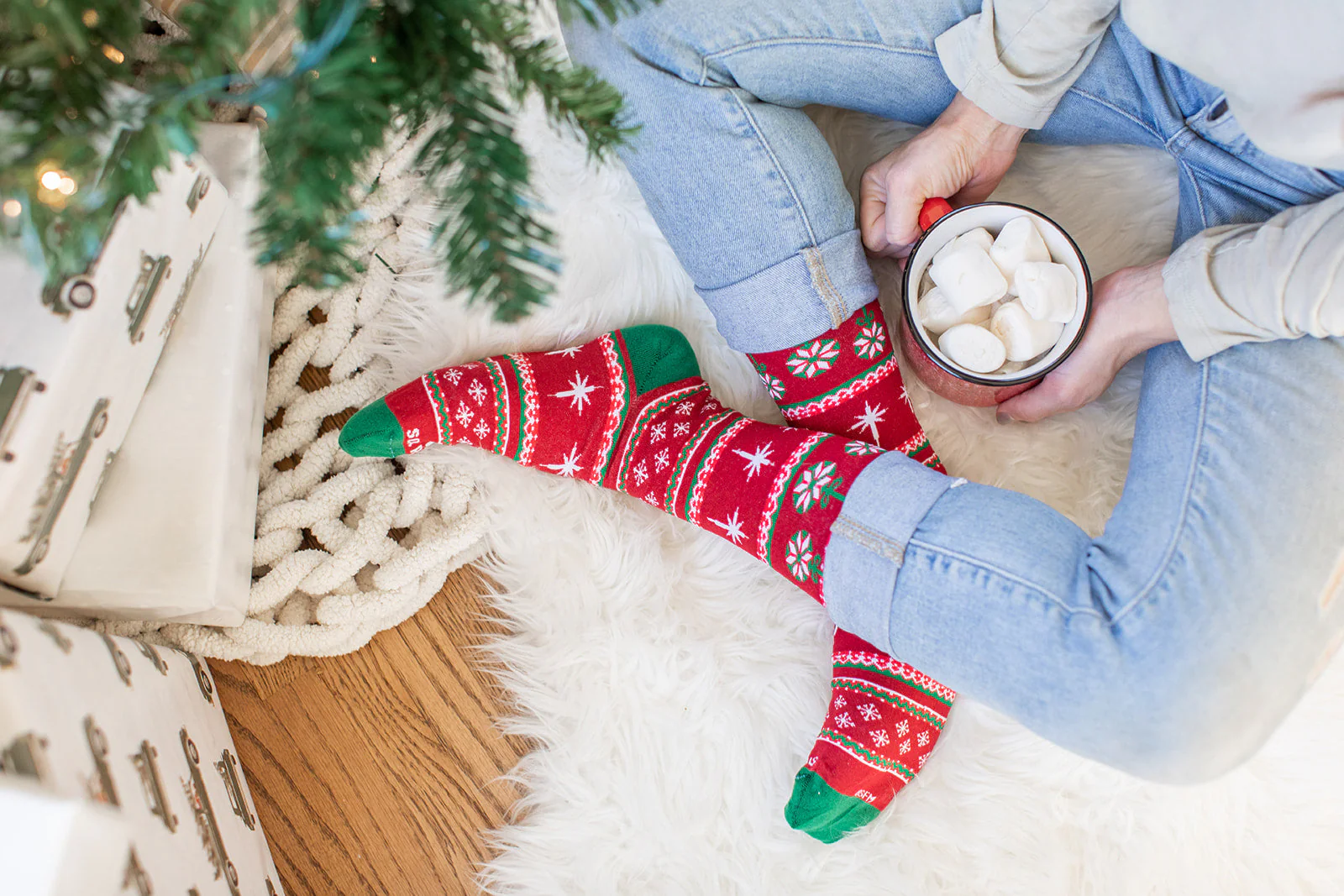 Christmas Sweater Adult Socks - Image 3