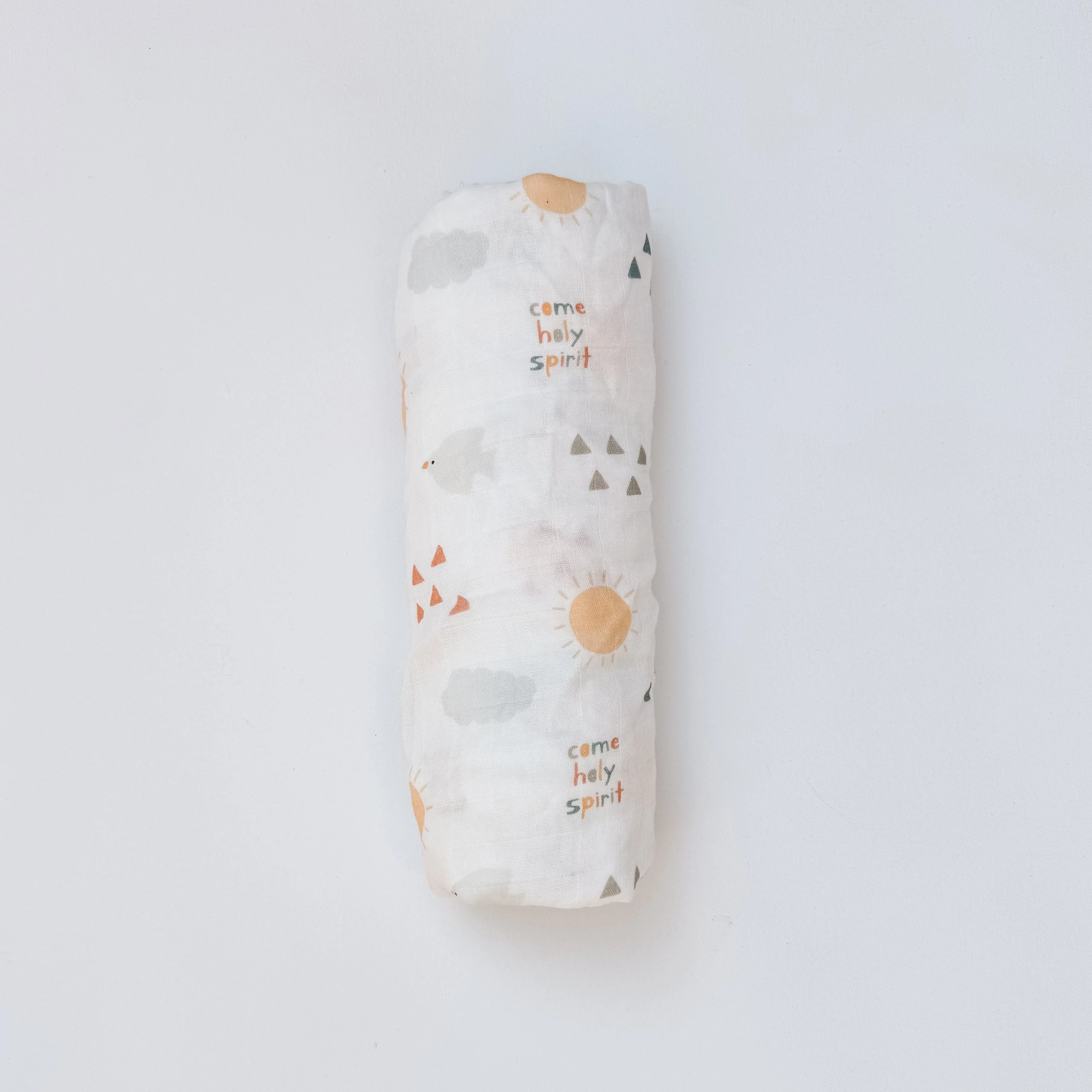 Come Holy Spirit - Catholic Baby Muslin Blanket Swaddle - Image 2