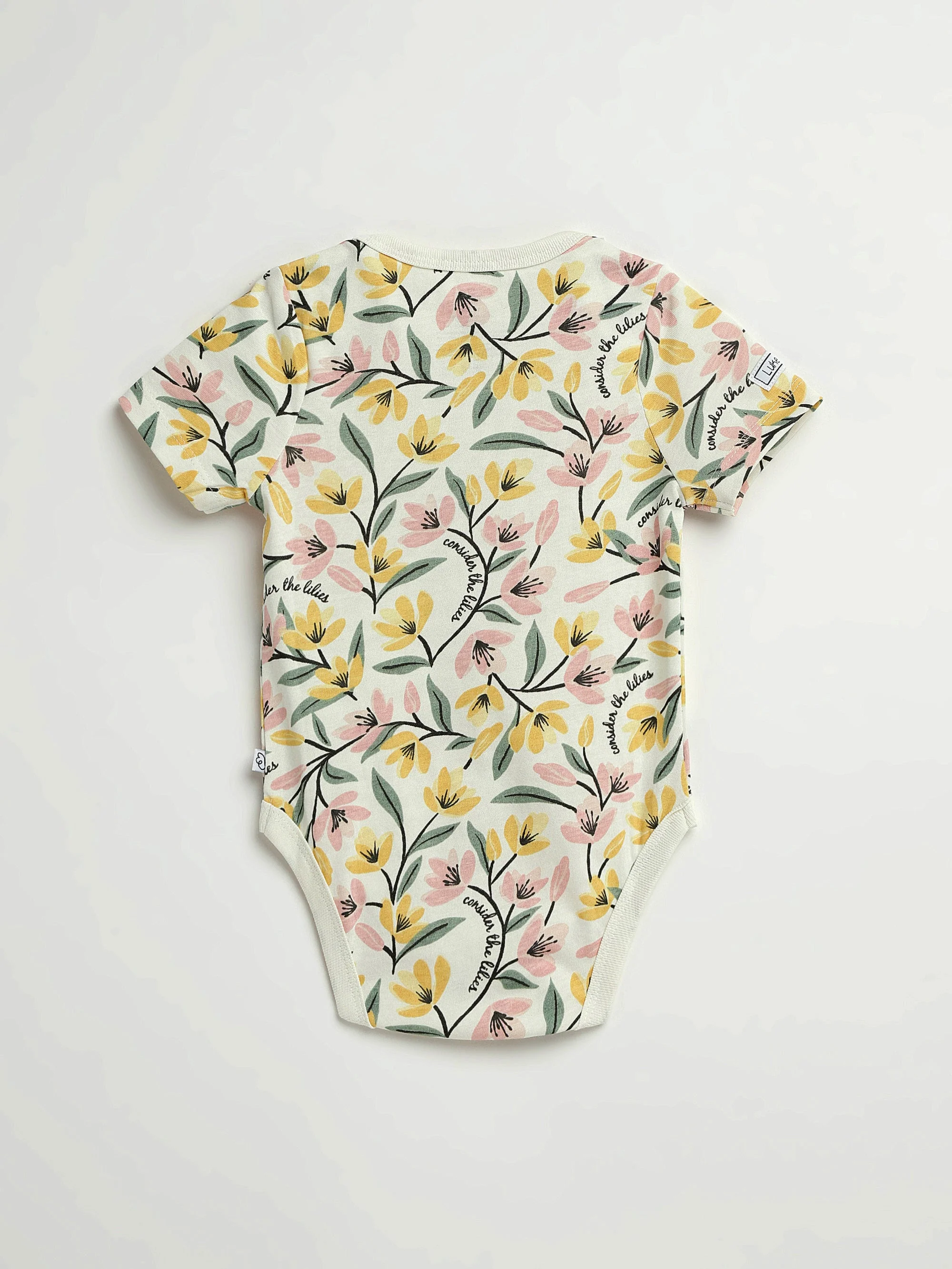 Consider the Lilies Short Sleeve Bodysuit Cotton - Image 5