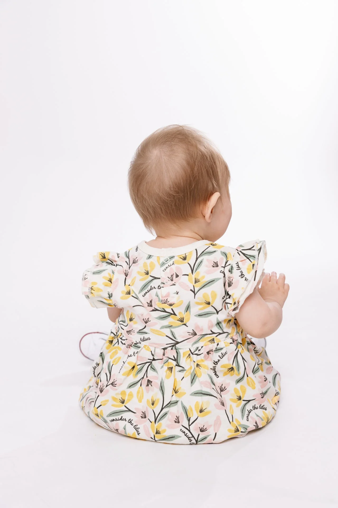 Consider the Lilies Short Sleeve Twirl Dress Bodysuit Cotton - Image 3
