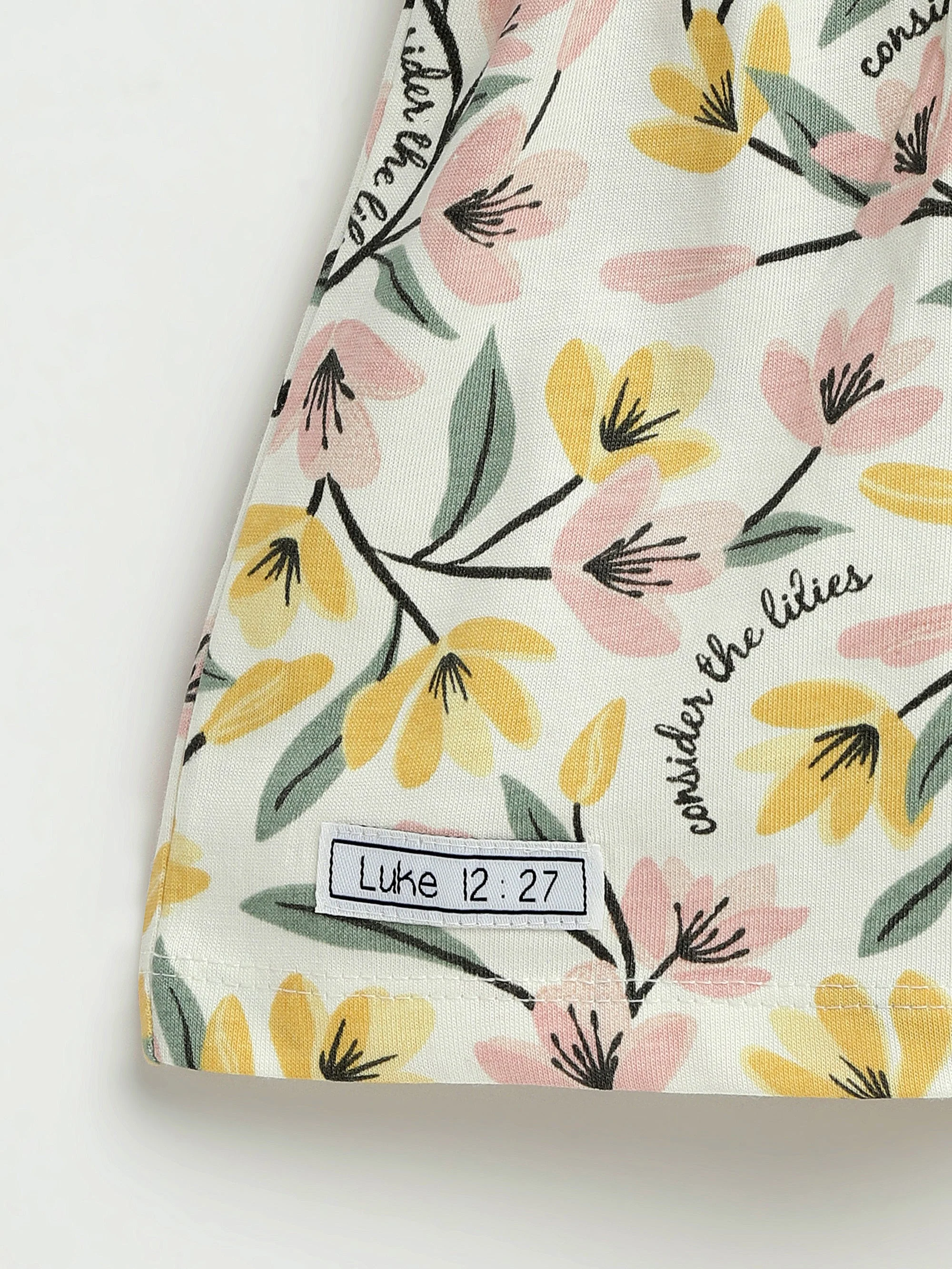Consider the Lilies Short Sleeve Twirl Dress Bodysuit Cotton - Image 5