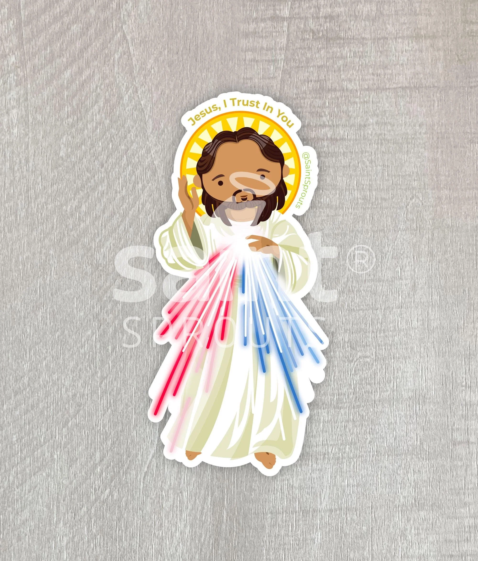 Divine Mercy of Jesus Catholic Magnet – "Jesus, I Trust in You" - Image 2