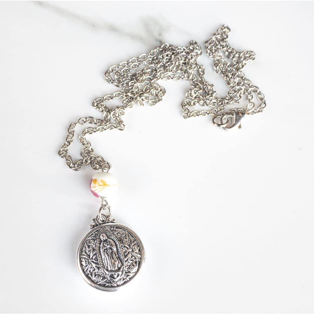 Double Sided Our Lady of Guadalupe Layering Necklace - Image 4