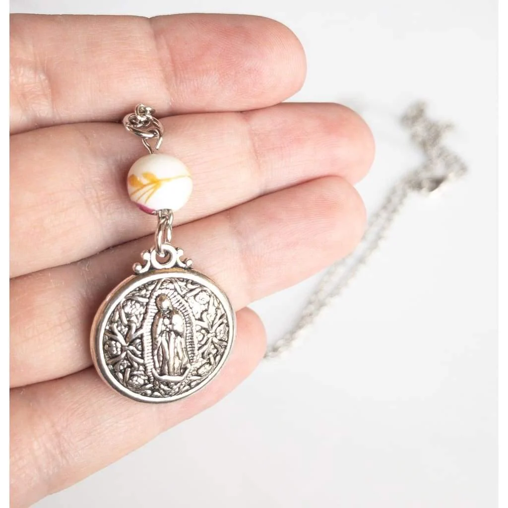 Double Sided Our Lady of Guadalupe Layering Necklace - Image 5