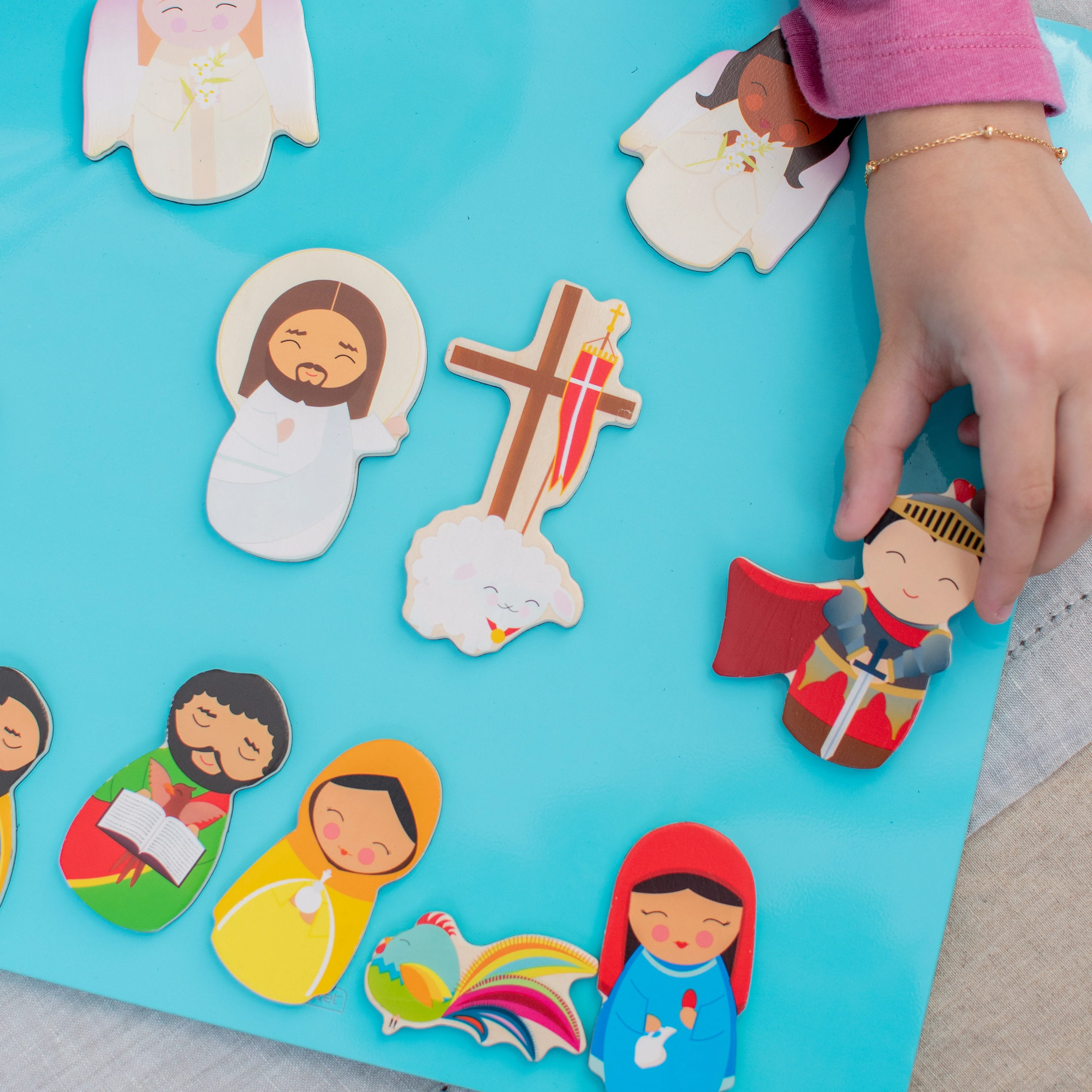 Easter Morning Wooden Magnet Set - Image 4