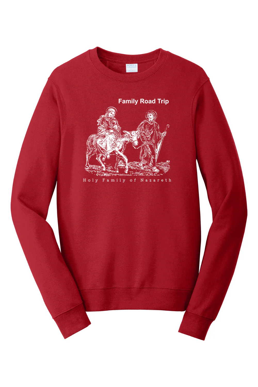Family Road Trip - Holy Family Crewneck Sweatshirt - Image 2