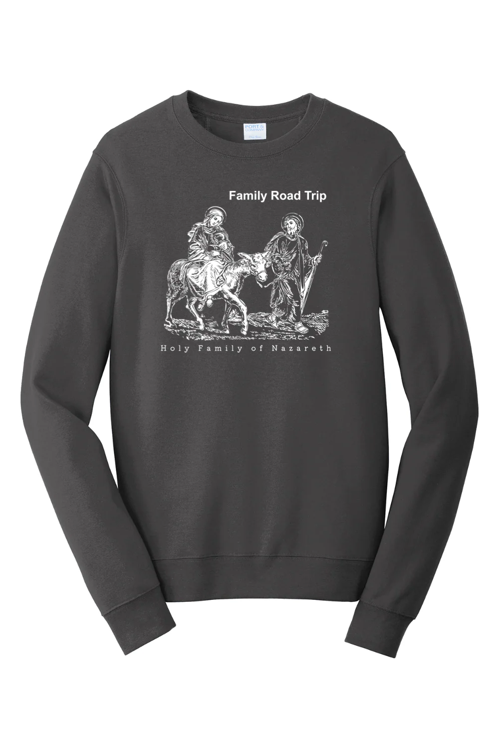 Family Road Trip - Holy Family Crewneck Sweatshirt - Image 7