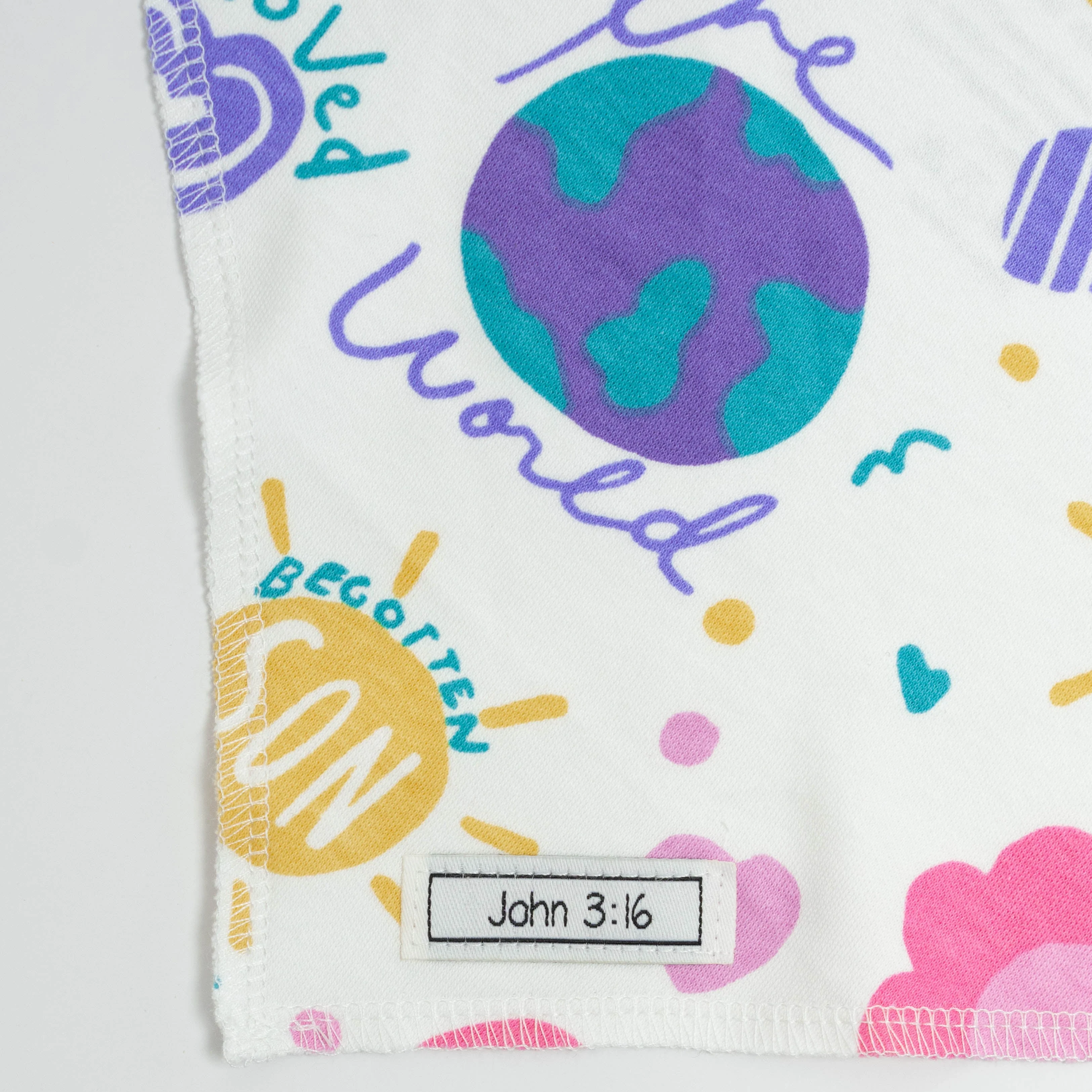 For God So Loved The World Pet Bandana Cotton - Image 2