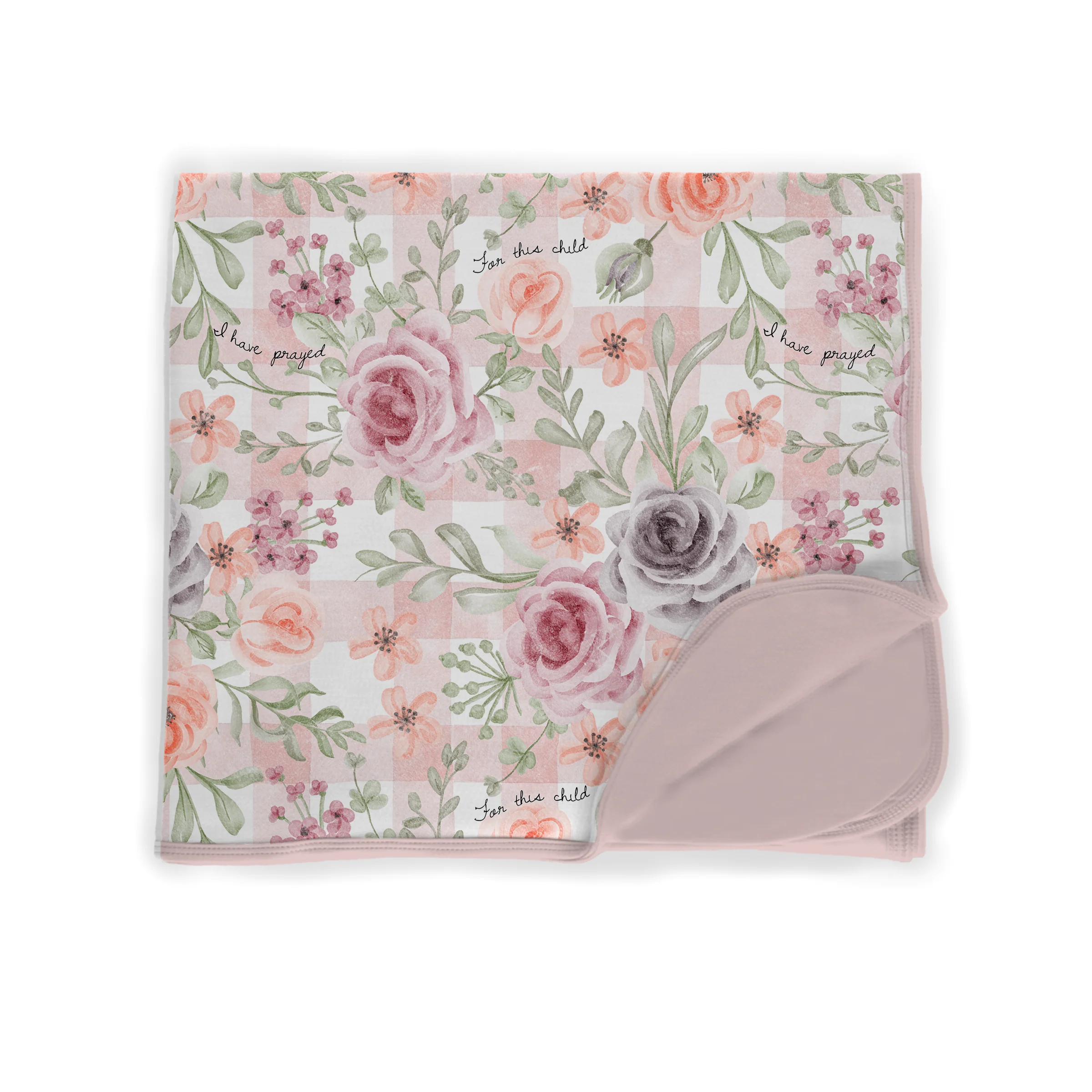 For This Child I Have Prayed Bamboo Swaddle Blanket