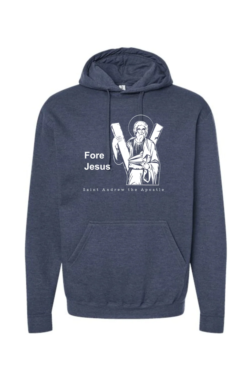 Fore Jesus - St. Andrew the Apostle Hoodie Sweatshirt - Image 4