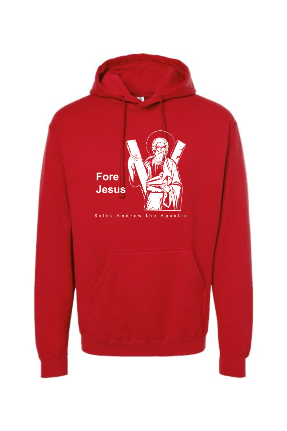 Fore Jesus - St. Andrew the Apostle Hoodie Sweatshirt - Image 5
