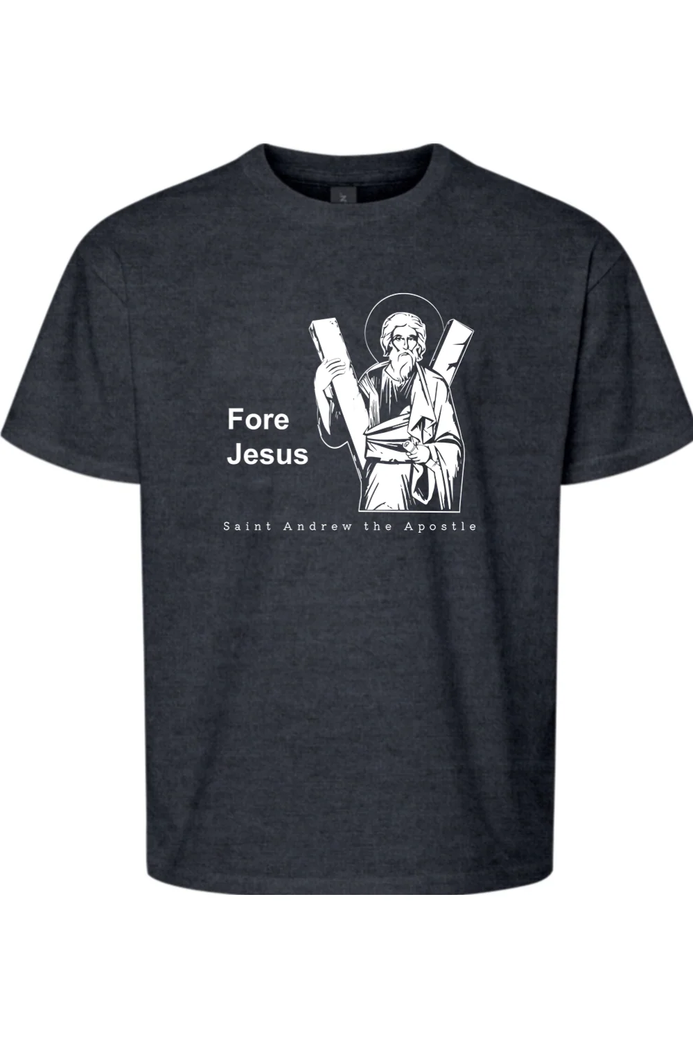 Fore Jesus - St. Andrew the Apostle Youth T-Shirt - Image 6