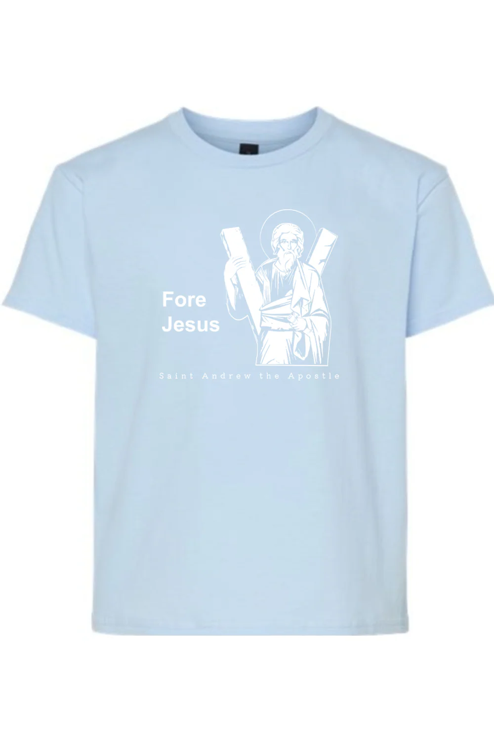 Fore Jesus - St. Andrew the Apostle Youth T-Shirt - Image 7