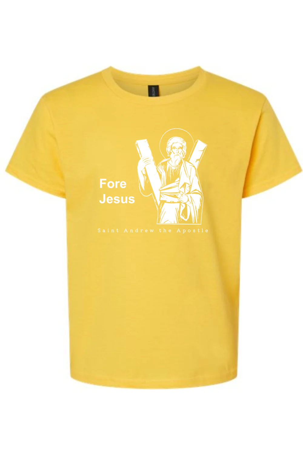 Fore Jesus - St. Andrew the Apostle Youth T-Shirt - Image 9