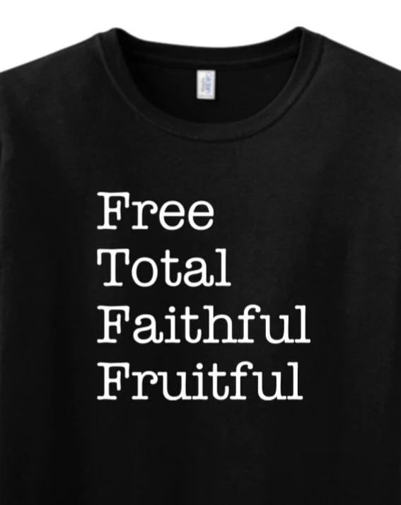 Free Total Faithful Fruitful - Theology of the Body Adult T-shirt - Image 2