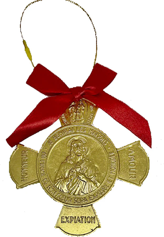 French Sacred Heart Ornament - Image 2