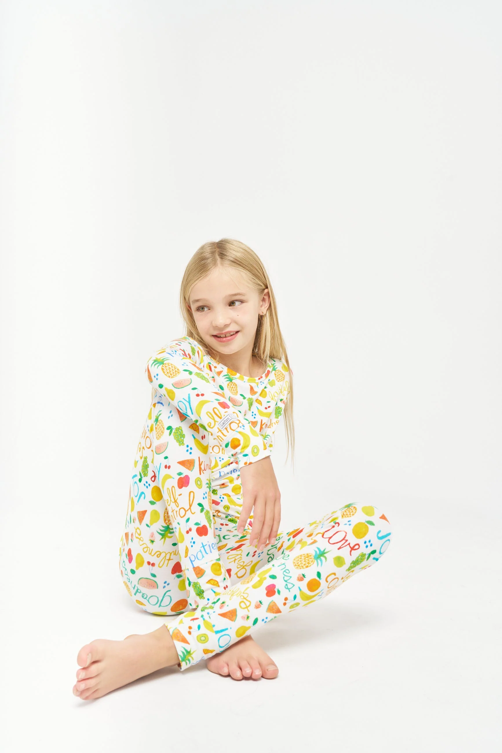 Fruit of the Spirit PJ Long Sleeve & Pants Set Bamboo - Image 2