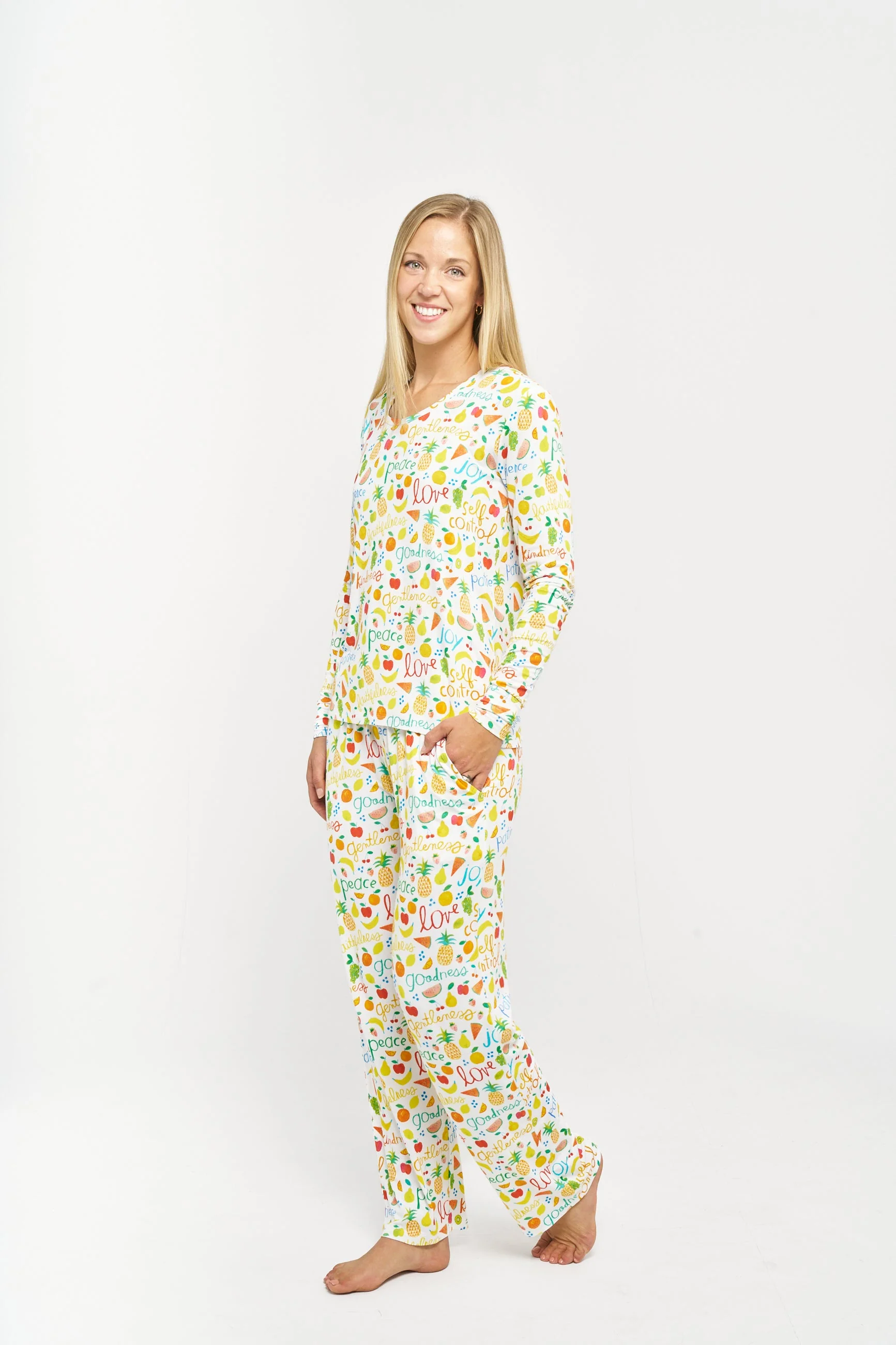 Fruit of the Spirit Women's PJ Set Bamboo - Image 2