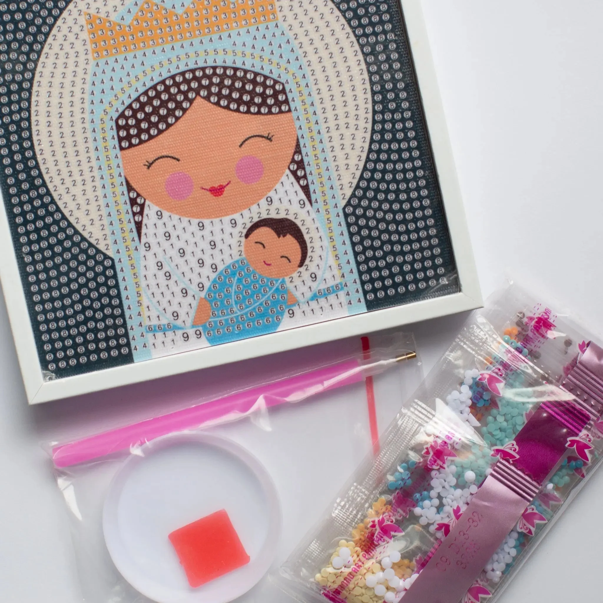Gem Art Craft Kit Blessed Virgin Mary - Image 2