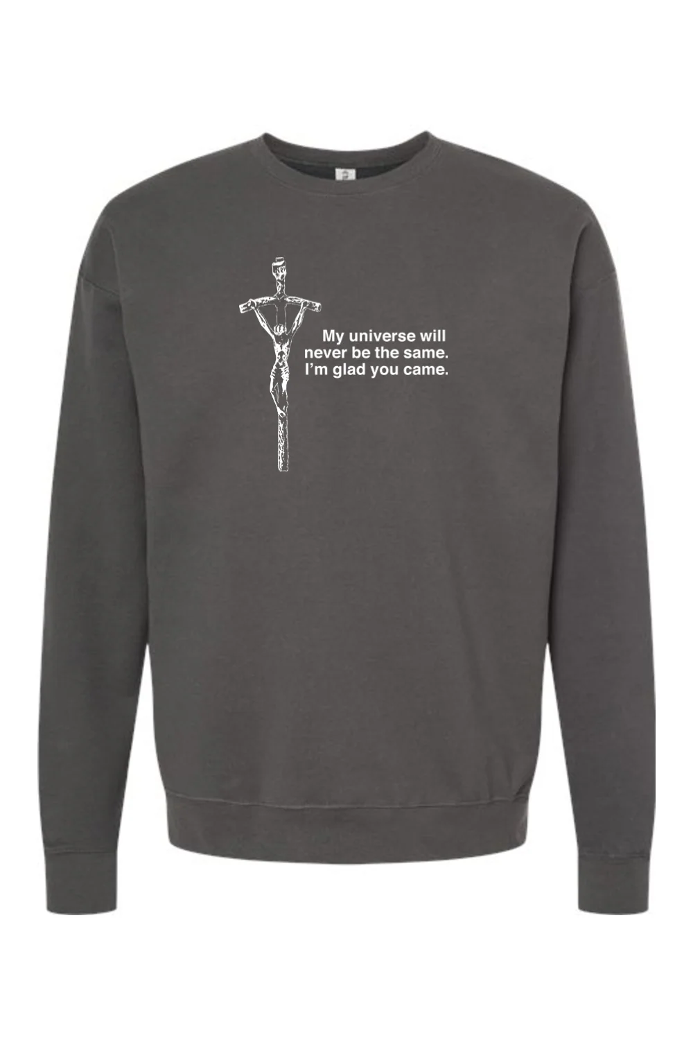 Glad He Came - Crucifix Crewneck Sweatshirt - Image 2