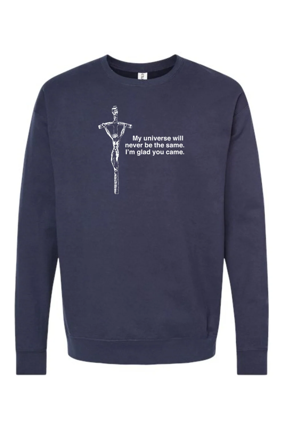 Glad He Came - Crucifix Crewneck Sweatshirt - Image 7