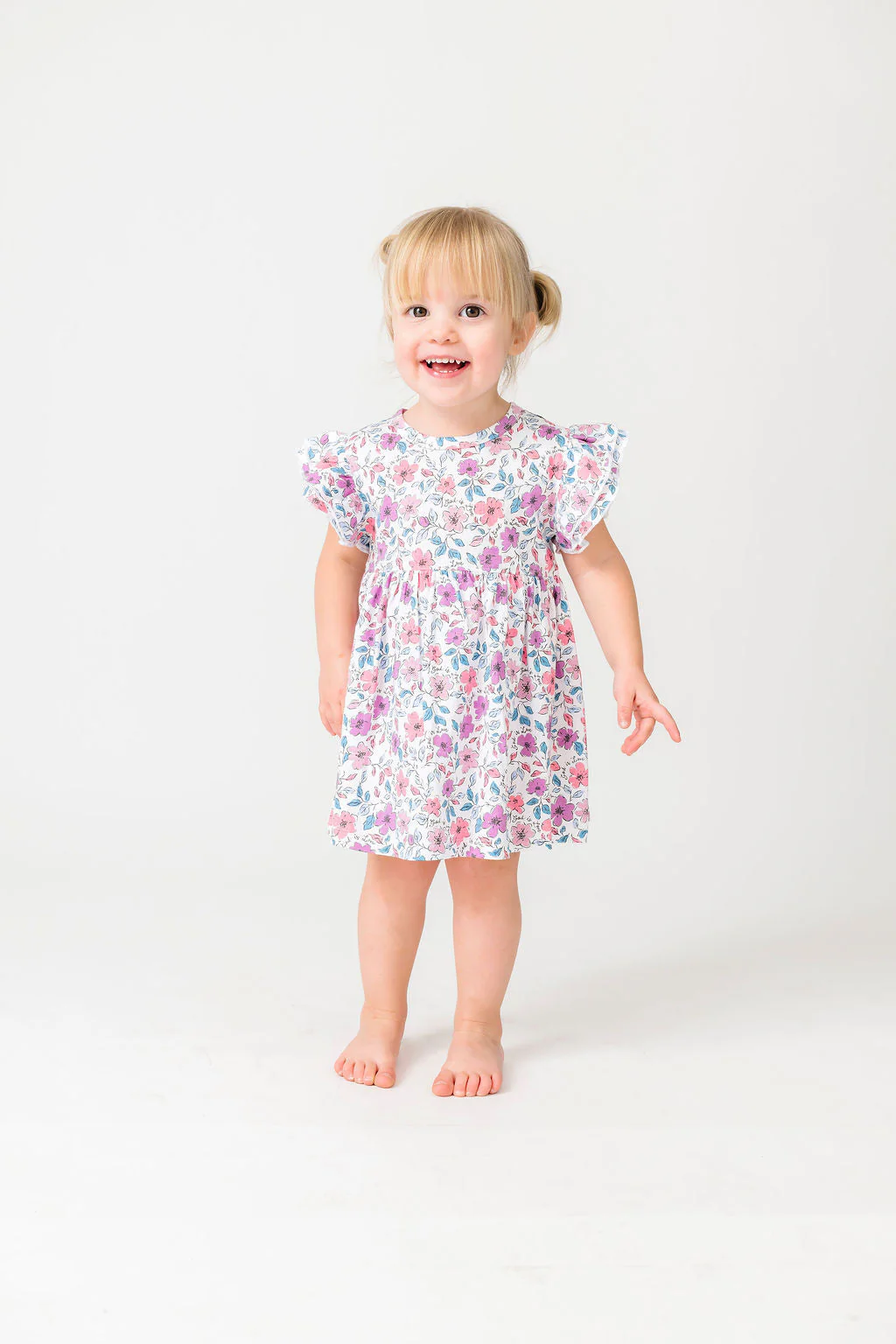 God is Love Short Sleeve Twirl Dress Bodysuit Cotton