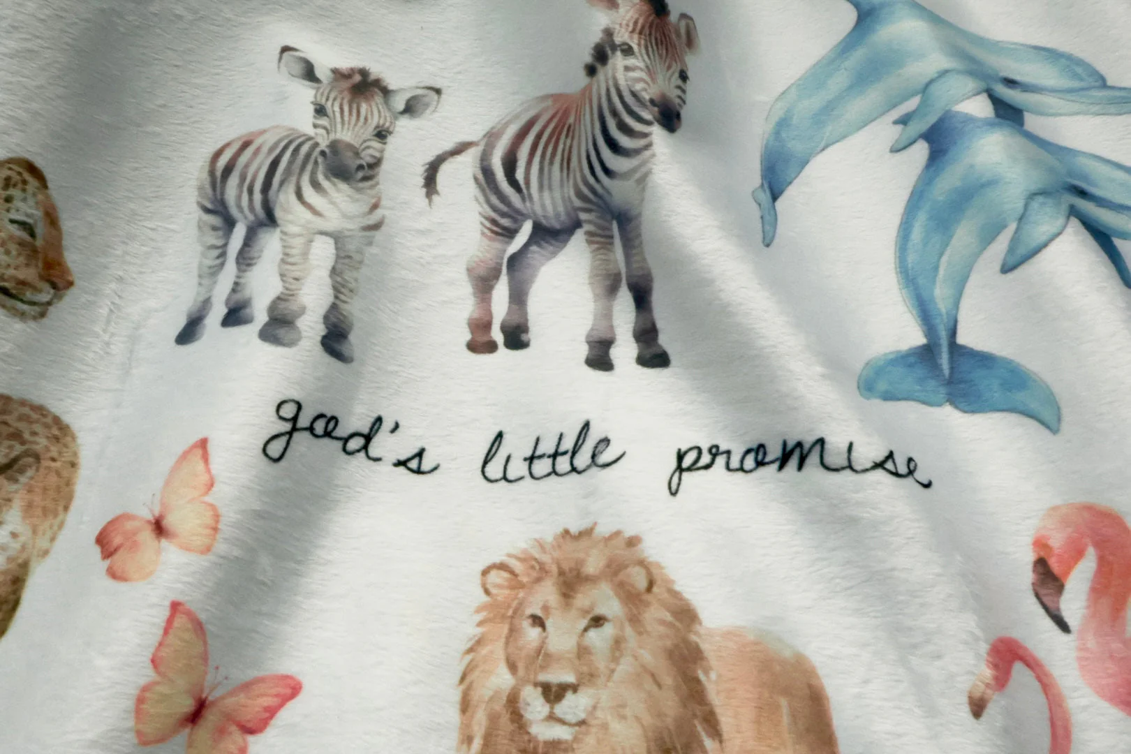 God's Little Promise Sherpa Blanket - Image 3